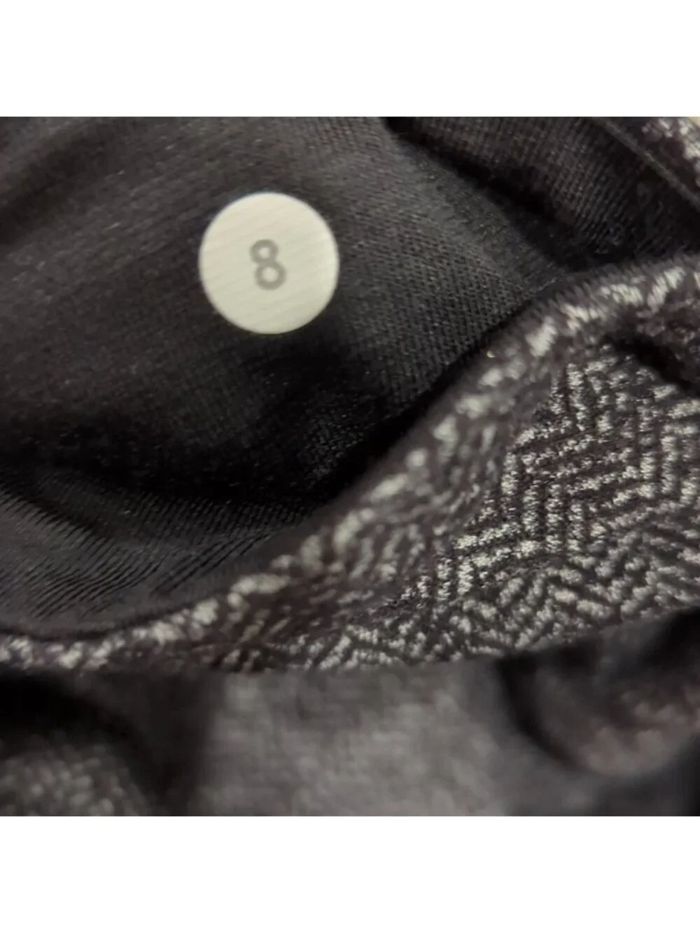 Lululemon Wunder Under Pant Herringbone Black / Rose Herringbone Black
